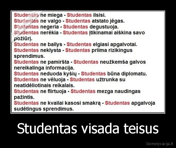 studentai