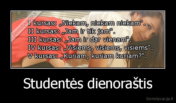 Studentės dienoraštis