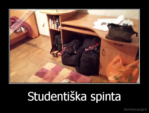 studentai,spinta,daiktai