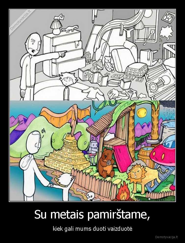 vaizduote,pamirstame,su, metais,vaikyste