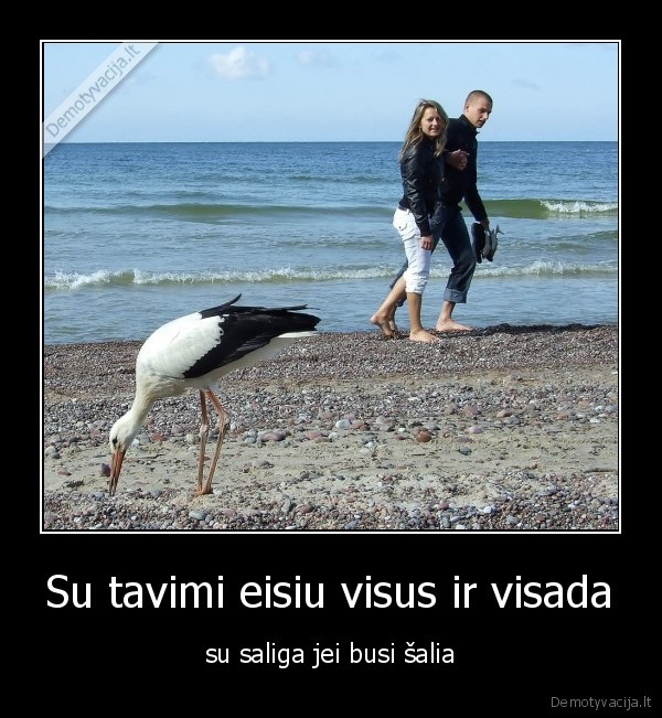 Su tavimi eisiu visus ir visada