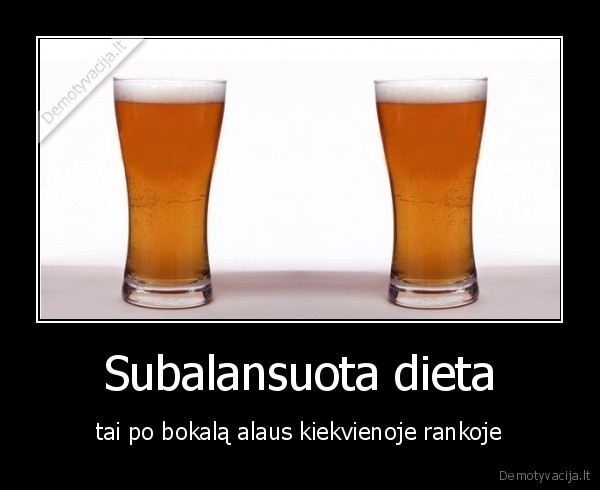 Subalansuota dieta