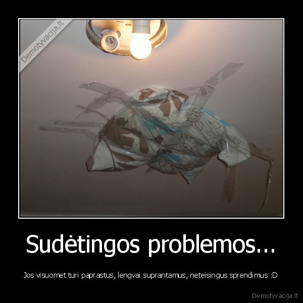 Sudėtingos problemos...