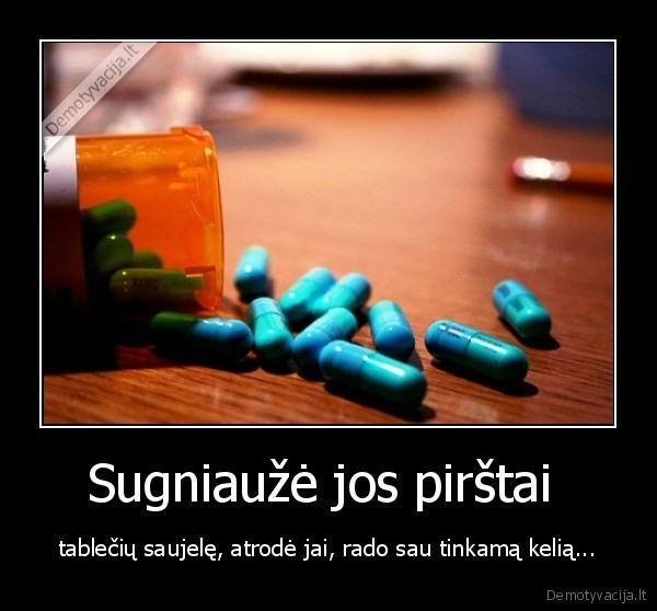 Sugniaužė jos pirštai 