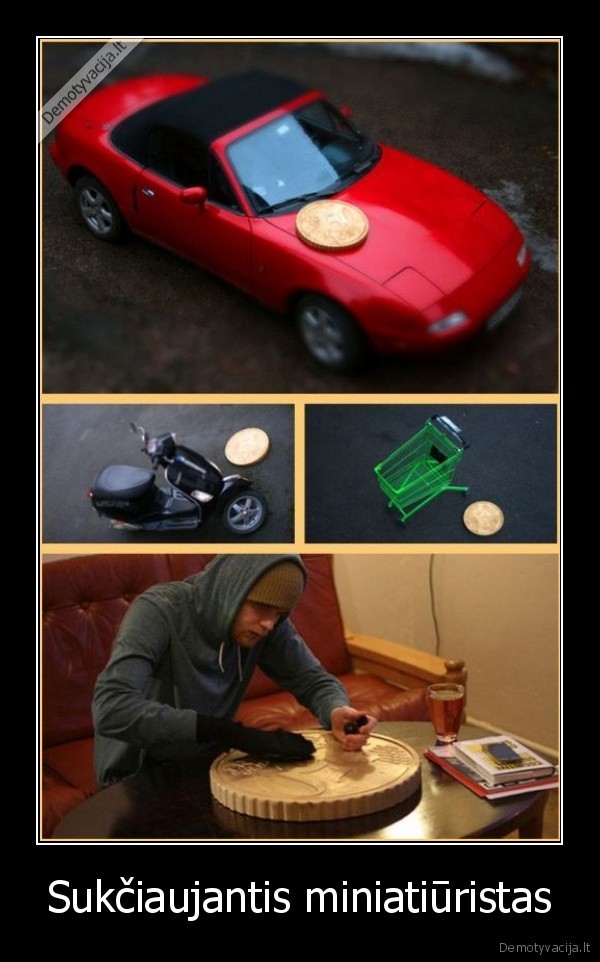 pinigai,automobilis,motoroleris,vezimas,mini