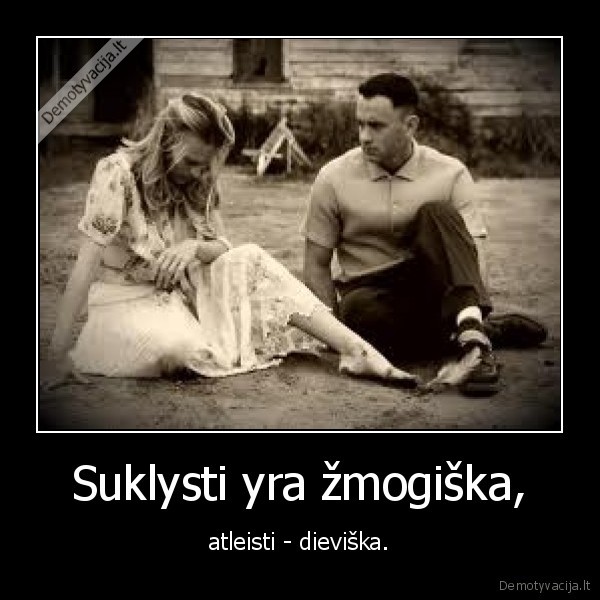 Suklysti yra žmogiška,