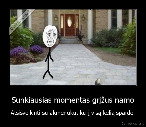 gyvenimiskos, problemos,sunkumai,akmenukai,namai