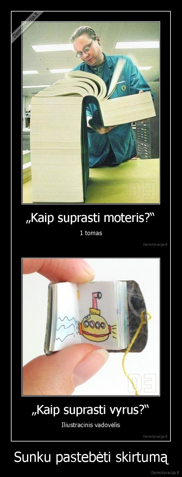 Sunku pastebėti skirtumą