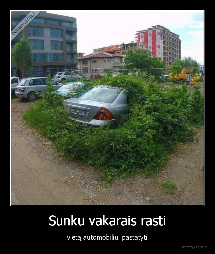 sunku,vakarais,rasti,vieta,automobiliui,pastatyti