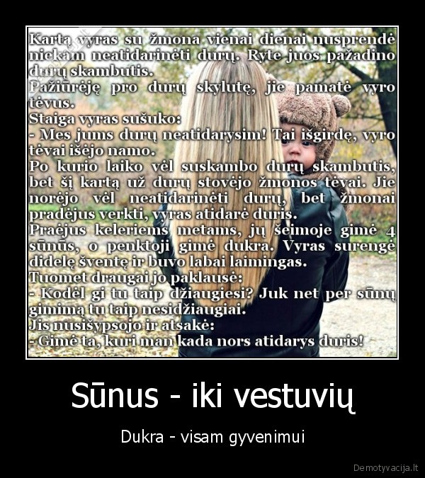 dukra, ir, sunus,pamokanti, istorija