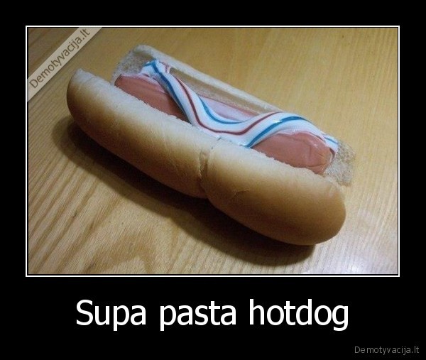 Supa pasta hotdog