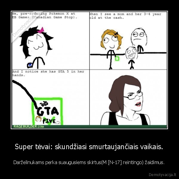 zaidimai,rage, comic,gta, v,aiskiau, nebuna,reintingavimas