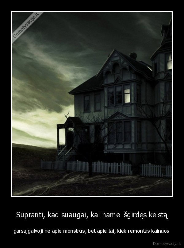 remontas,vaiduokliu, namas