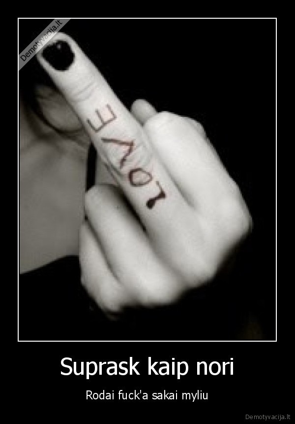 Suprask kaip nori