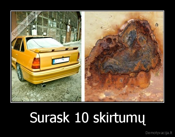 Surask 10 skirtumų