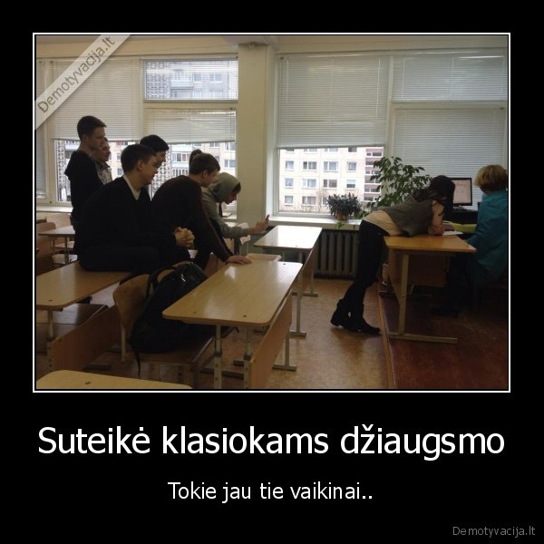 Suteikė klasiokams džiaugsmo