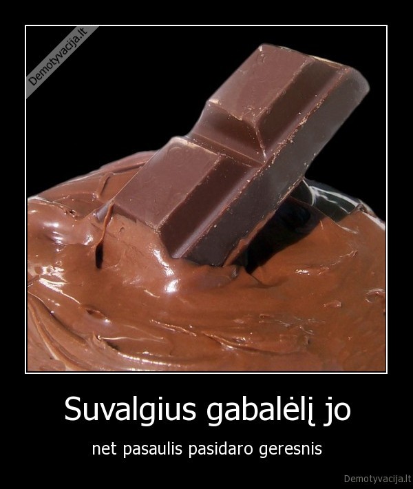 Suvalgius gabalėlį jo