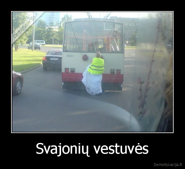 vestuves,troleibusas,vilnius