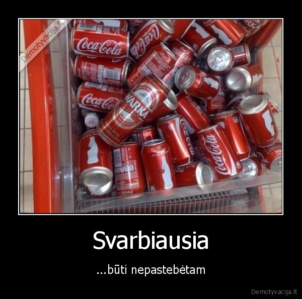 nepastebeti,susilieti,cocacola,alus,parduotuve