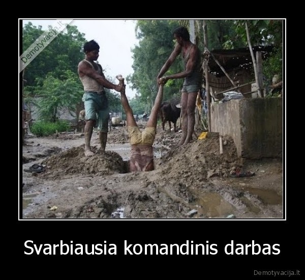 Svarbiausia komandinis darbas