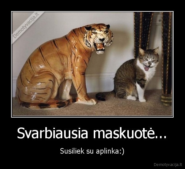 Svarbiausia maskuotė...