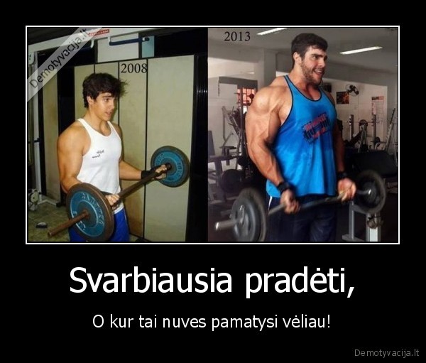 Svarbiausia pradėti,