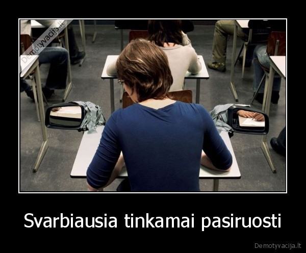 Svarbiausia tinkamai pasiruosti