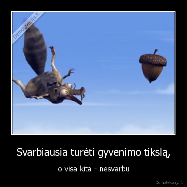 gyvenimo, tikslas,ice, age,ledynmetis,scrat