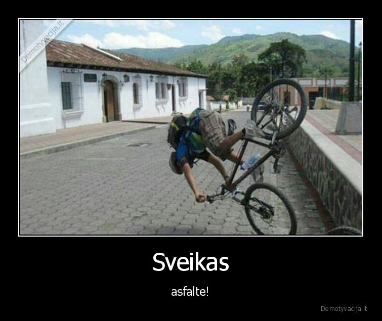 dviratis,asfaltas,trauma