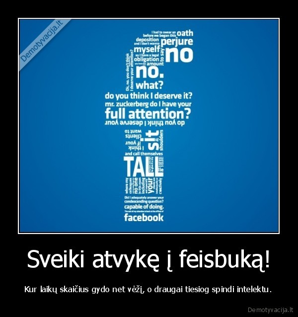 Sveiki atvykę į feisbuką!