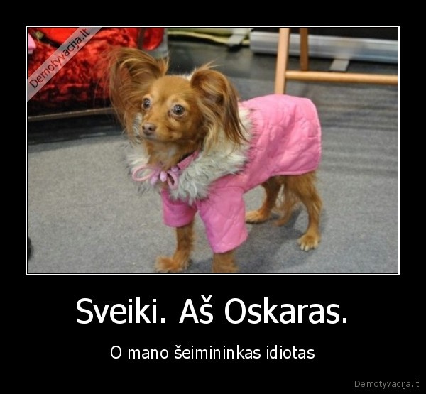 Sveiki. Aš Oskaras.