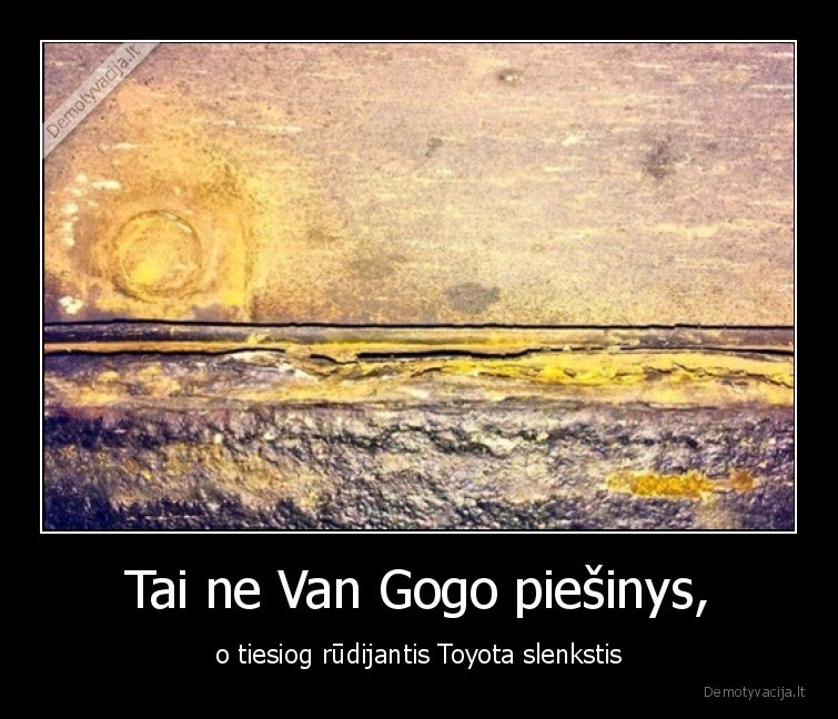 rudys,toyota,van, gogh,piesinys