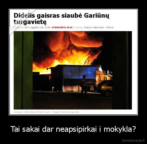 Tai sakai dar neapsipirkai i mokykla?