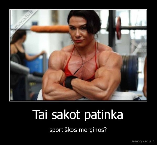 mergina,sportas,raumenys