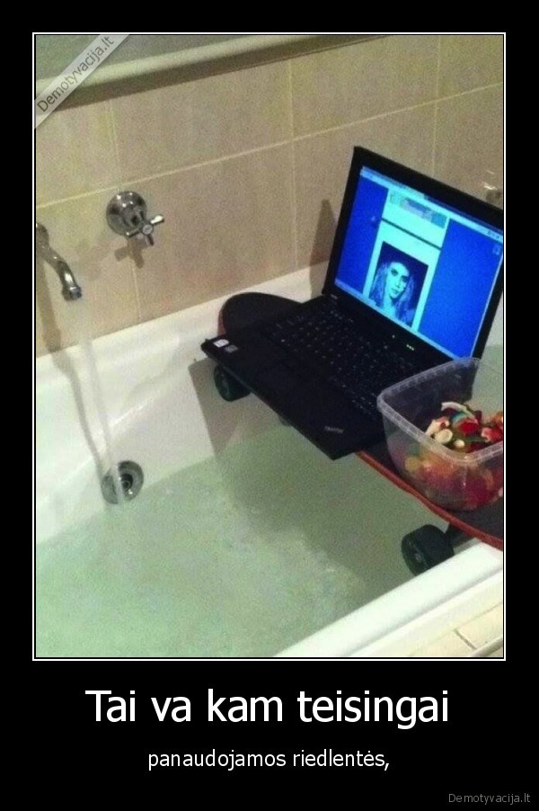 riedlente,laptopas,vonia