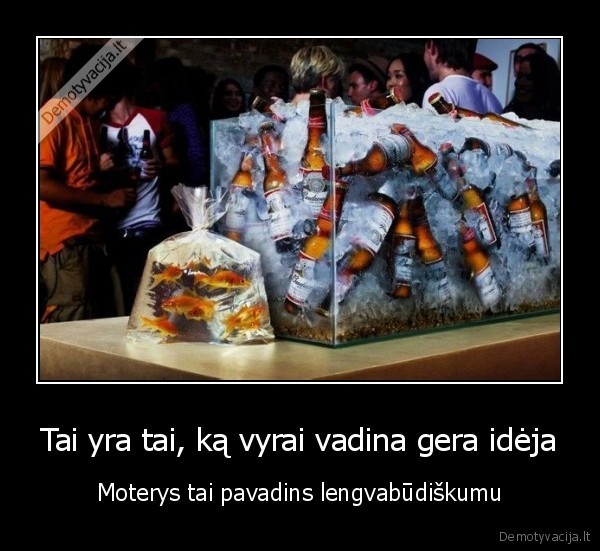 Tai yra tai, ką vyrai vadina gera idėja