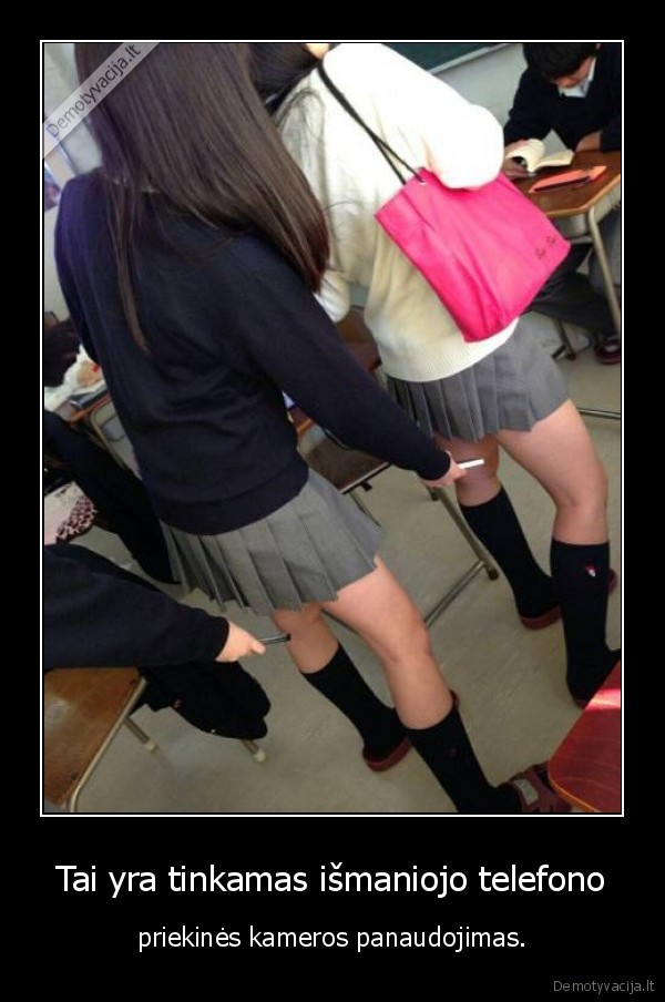 ismanus, telefonas,priekine, kamera,mergina,kelnaites