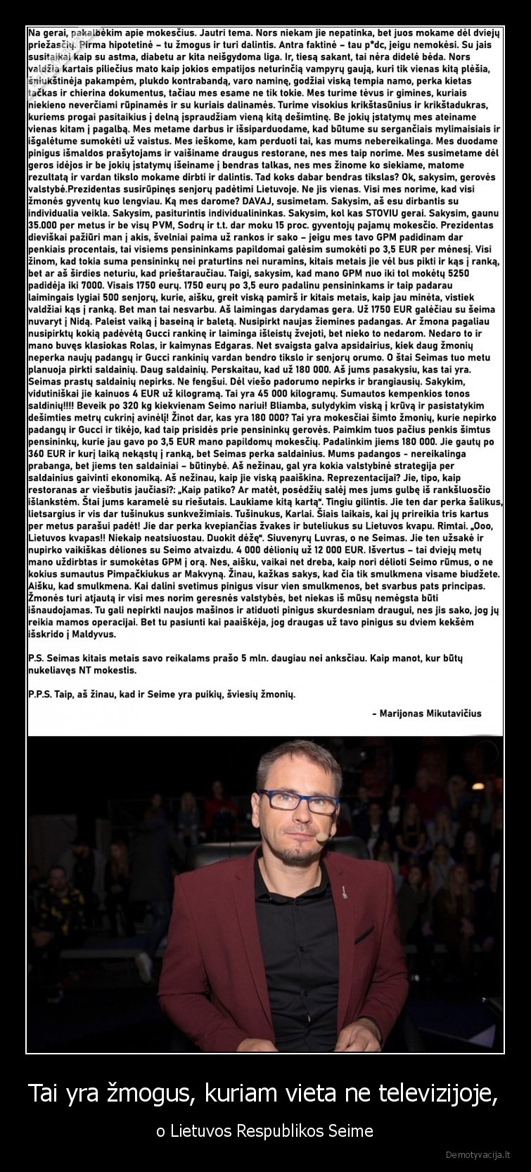 mikutavicius,seimas,televizija,marijonas,trys, milijonai,mokesciai