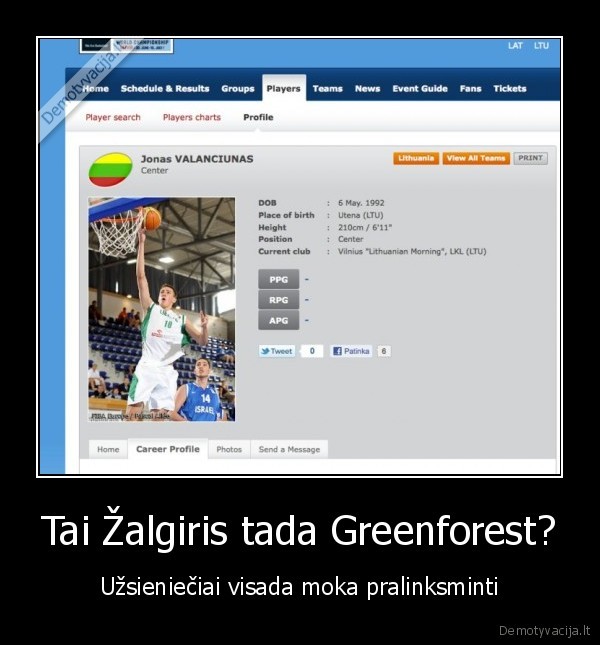 Tai Žalgiris tada Greenforest?