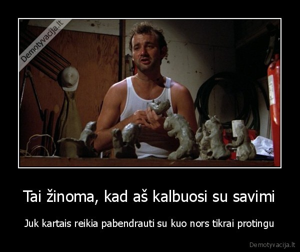 sizofrenija,kalbetis, su, savimi,protingas