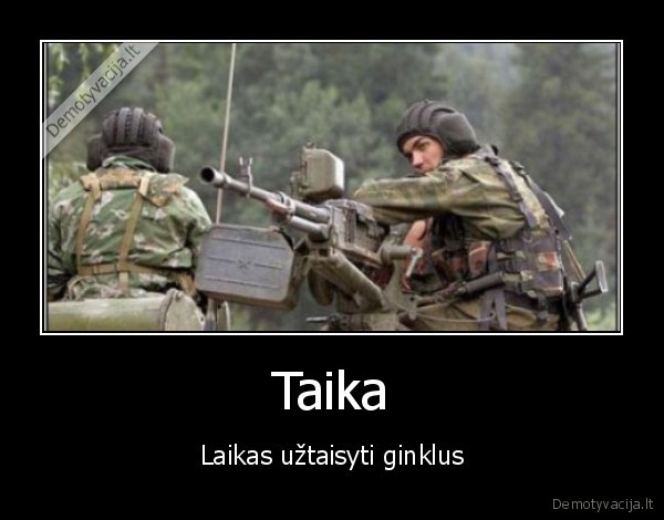 taika, ginklai, istrike