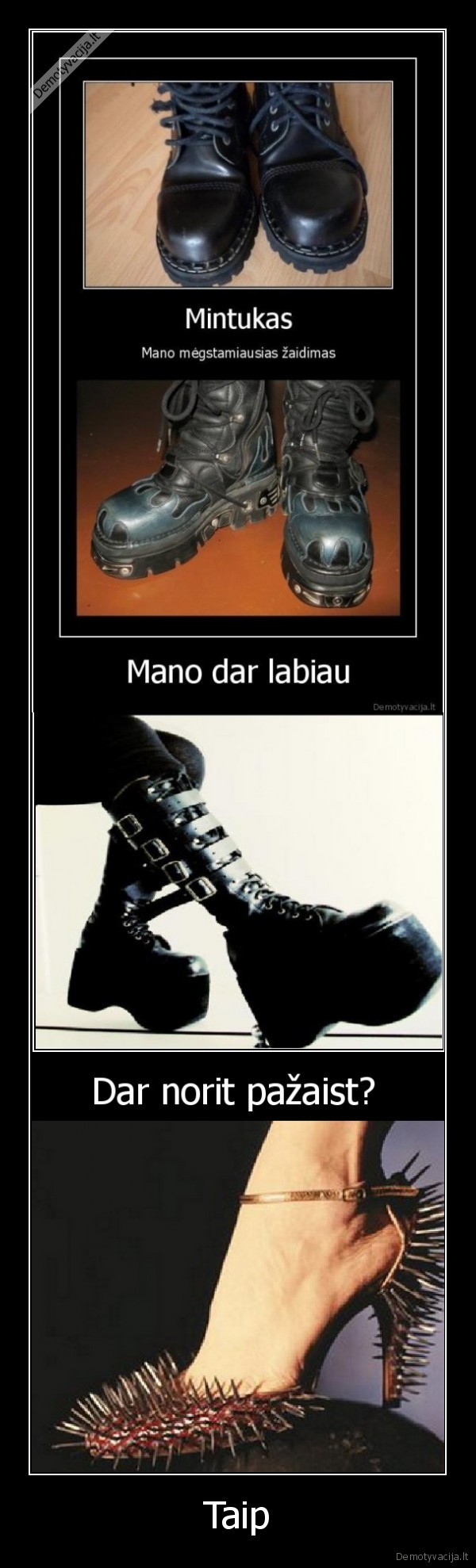 kubiliaus, batai, mintukas