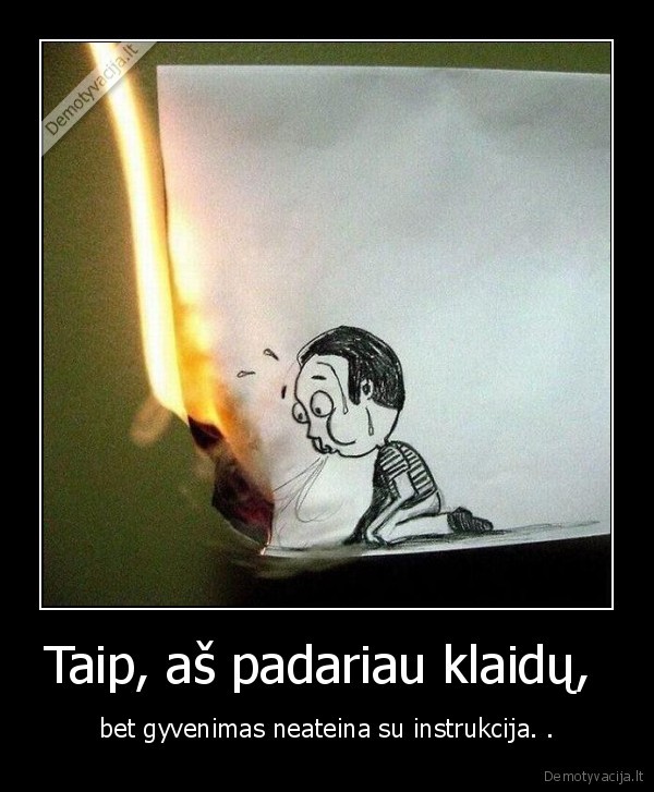 Taip, aš padariau klaidų, 