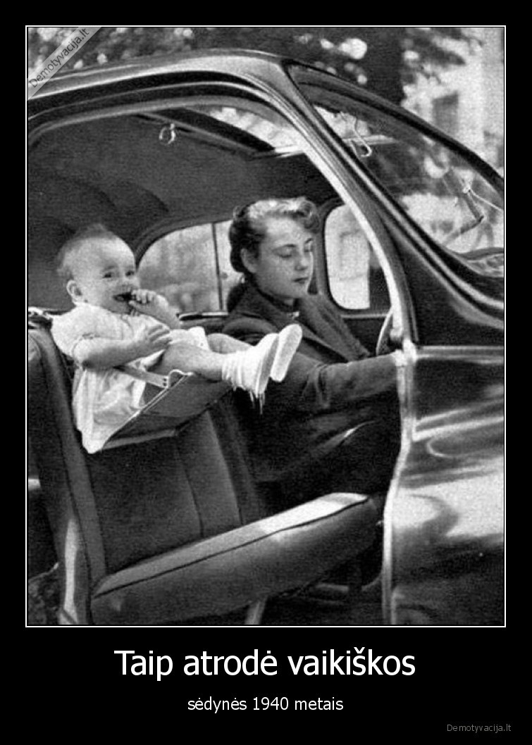 masina,vaikiskos, sedynes,1940, m,istorija