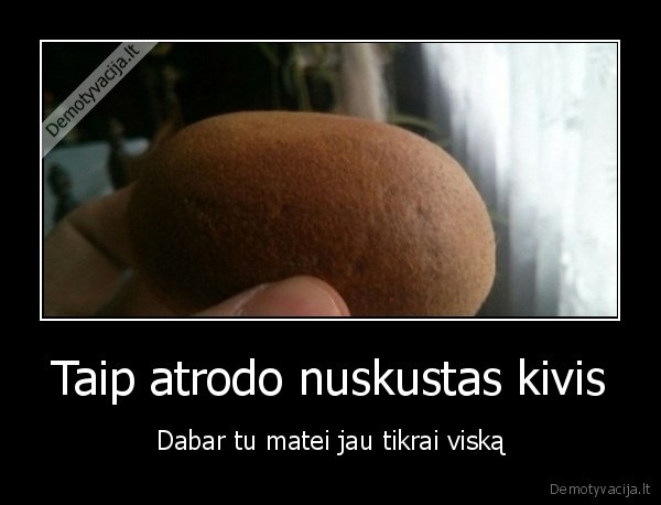 nuskustas, kivis,plikas, kivis