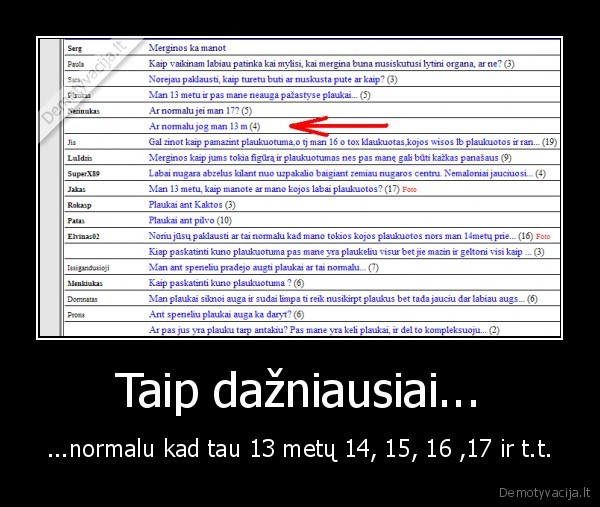 taip, dazniausiai, normalu, pasenti