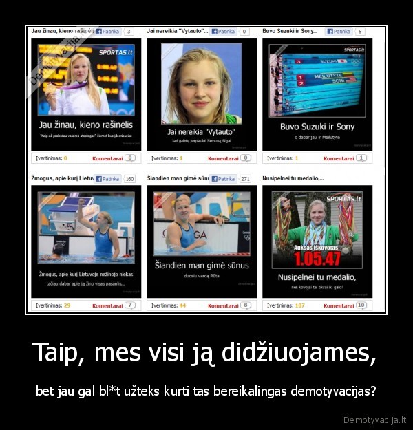 Taip, mes visi ją didžiuojames,