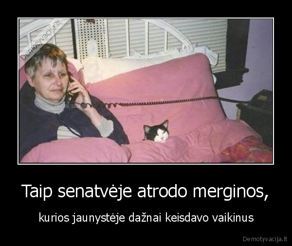 mergina,katinas