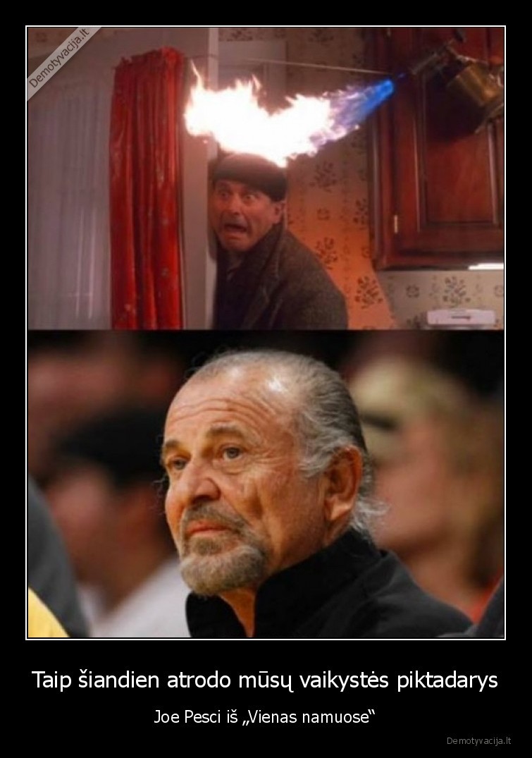 vienas,namuose,filmas,joe, pesci