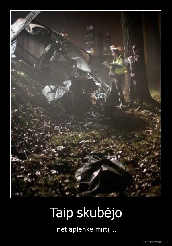 mirtis, skubejimas, avarija